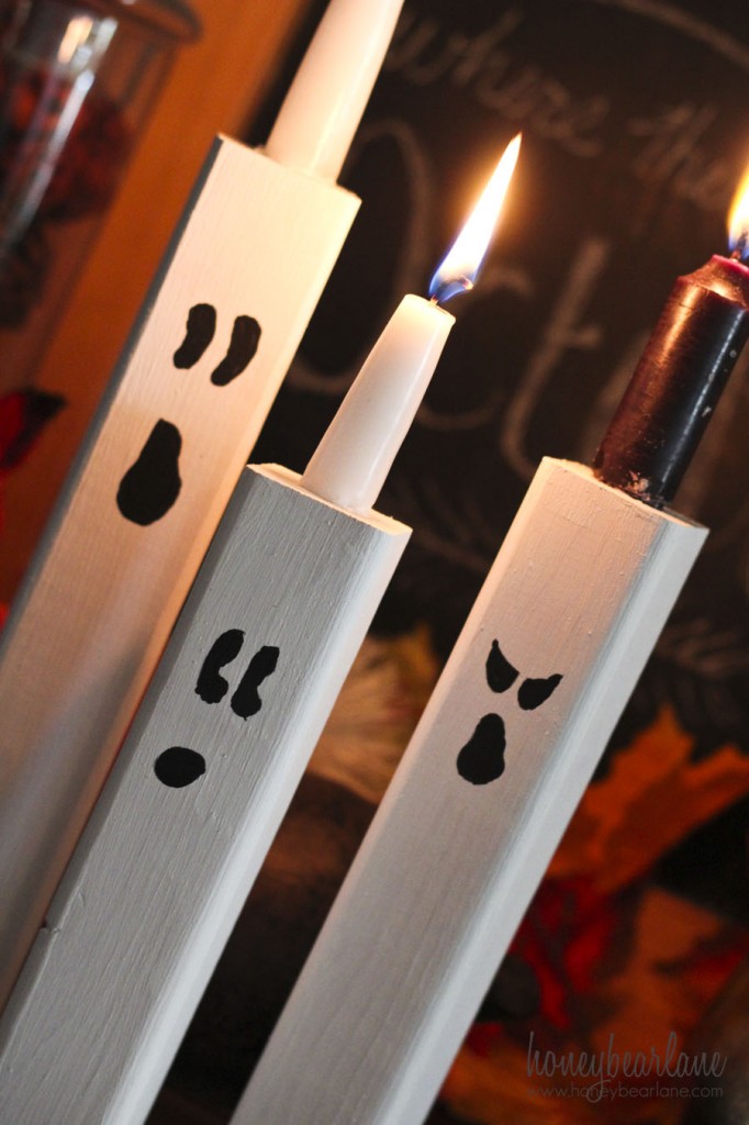 ghost candle stick holders