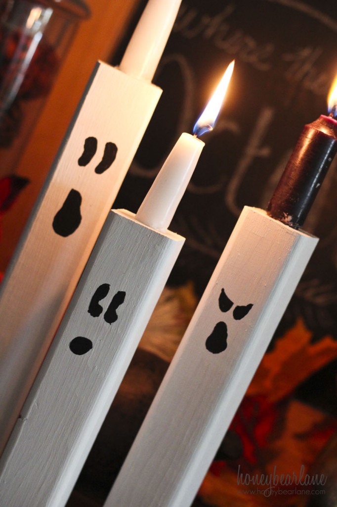 ghost candle stick holders
