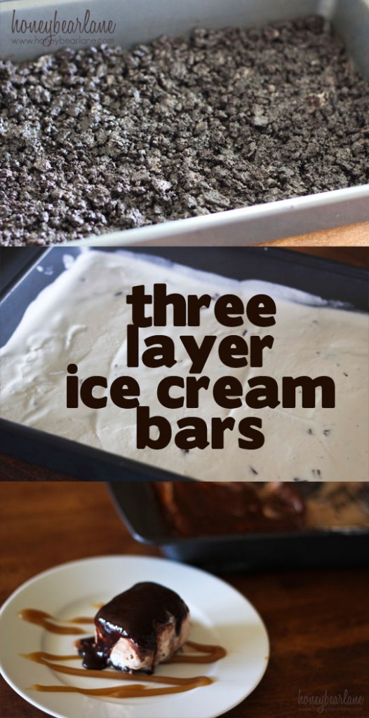 three layer ice cream bars so good