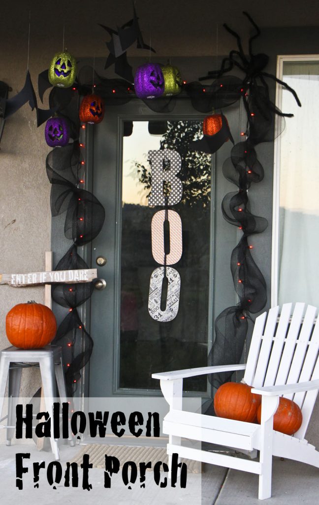 halloween front porch decor