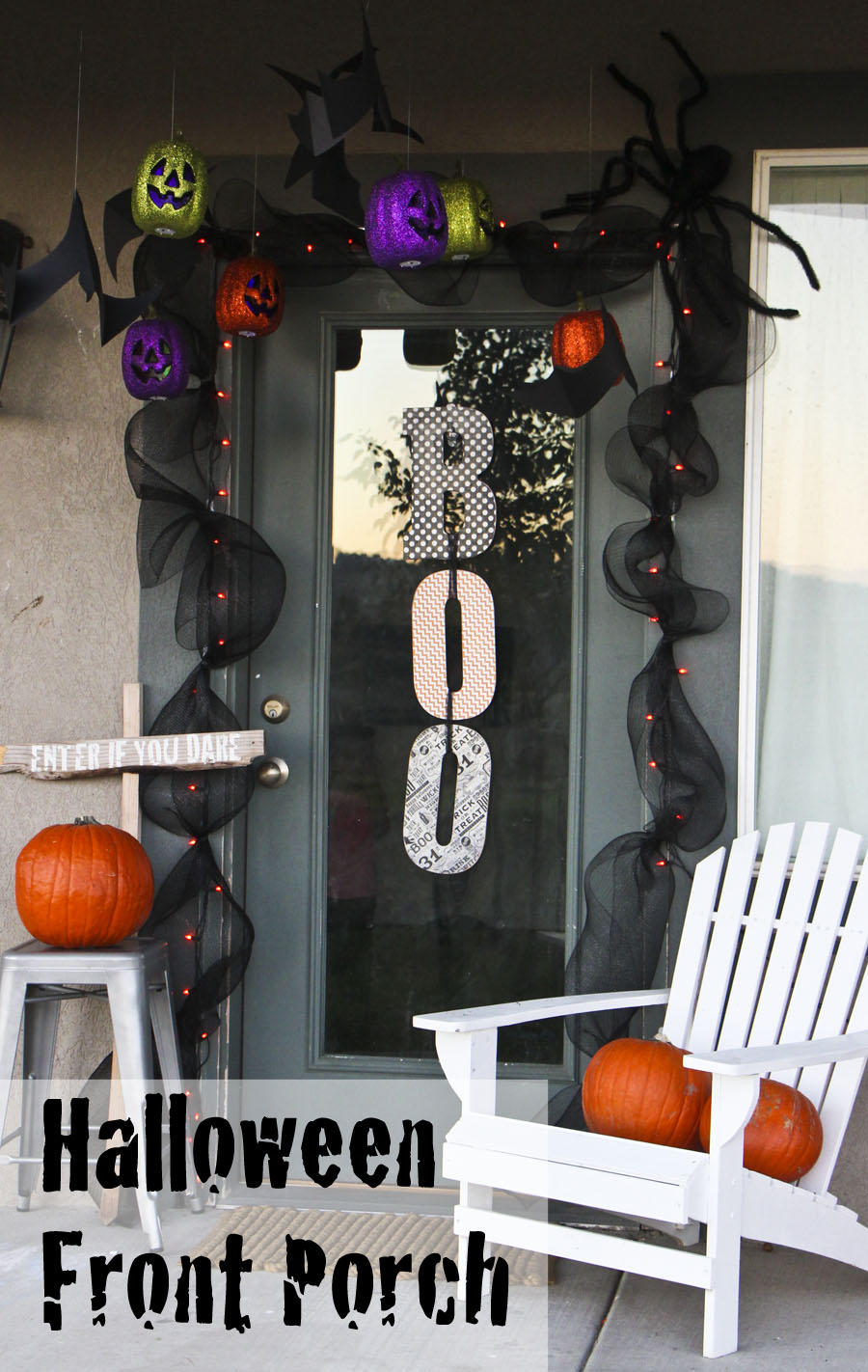 Halloween Front Porch Decor - Honeybear Lane