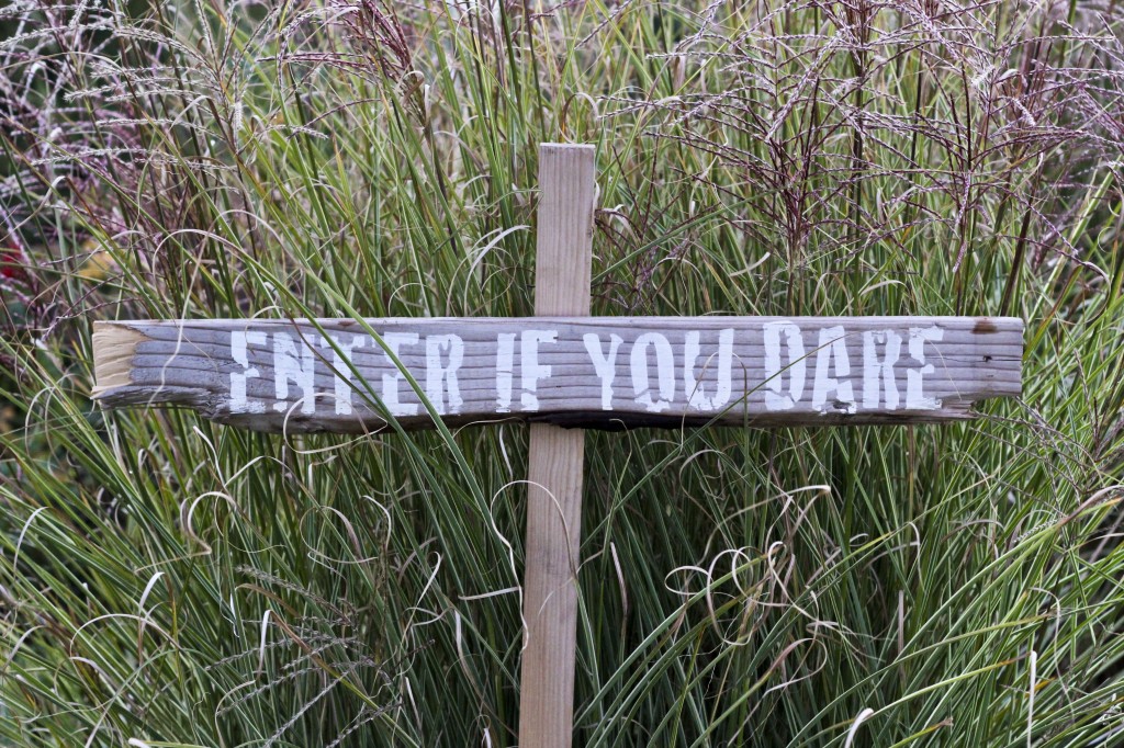 spooky halloween sign