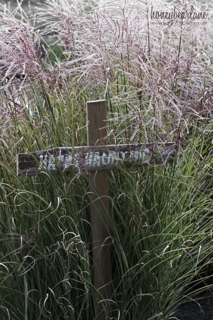 spooky rustic halloween sign