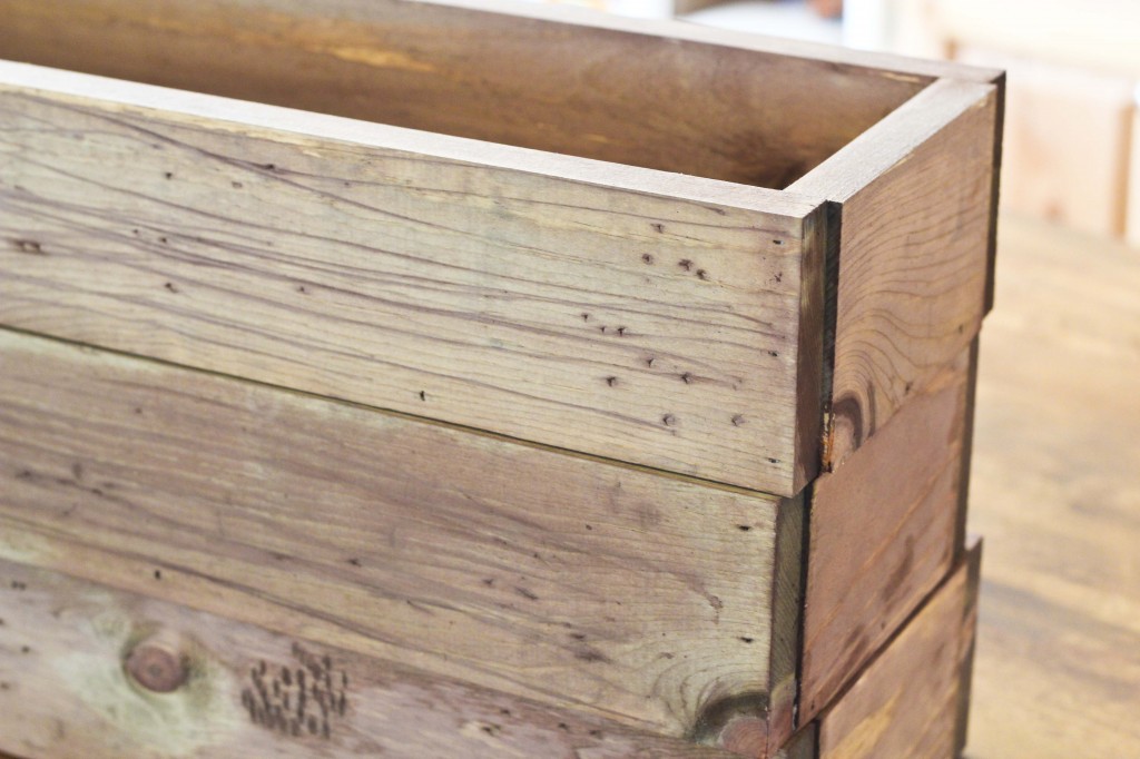 rustic wood boxes