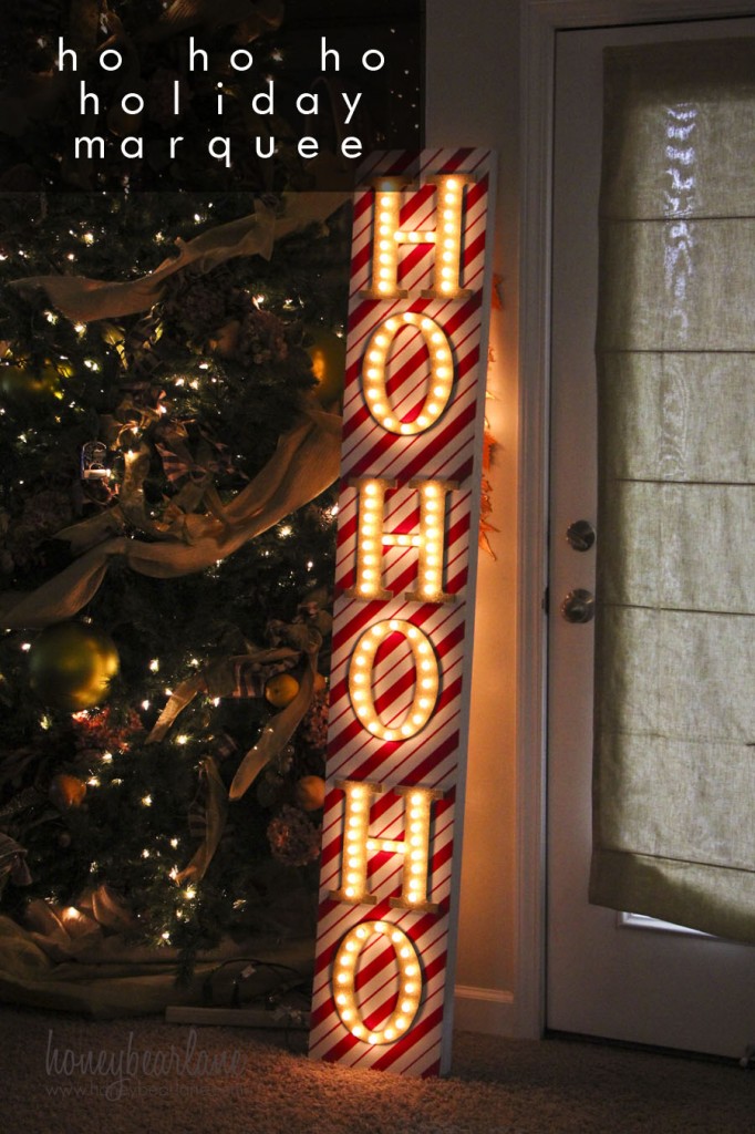 ho ho ho holiday marquee