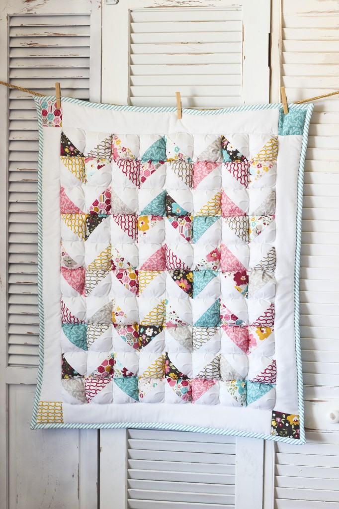 Chevron Puff Quilt Pattern Honeybear Lane