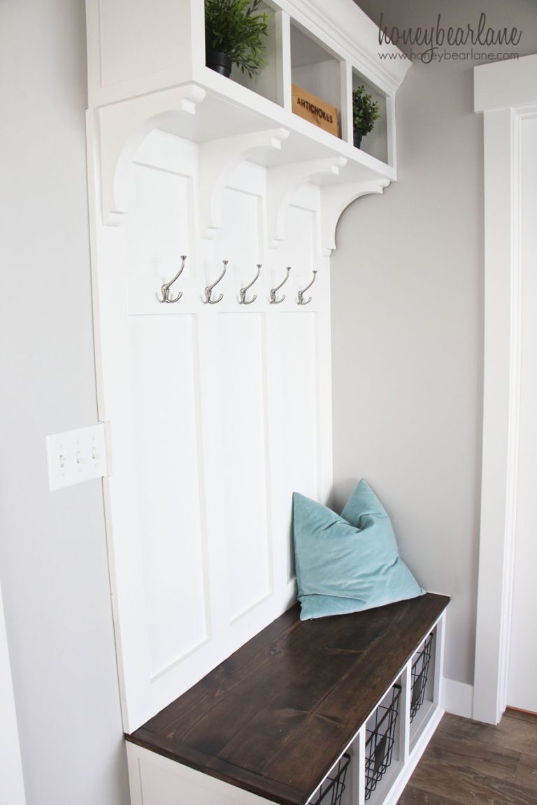 DIY Mudroom Bench Part 2