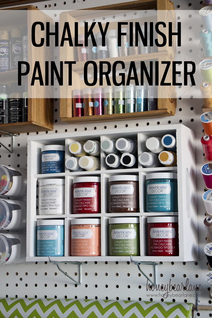 DIY Craft Paint Organizer