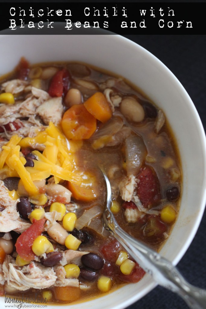 Chicken Chili with Black Beans and Corn