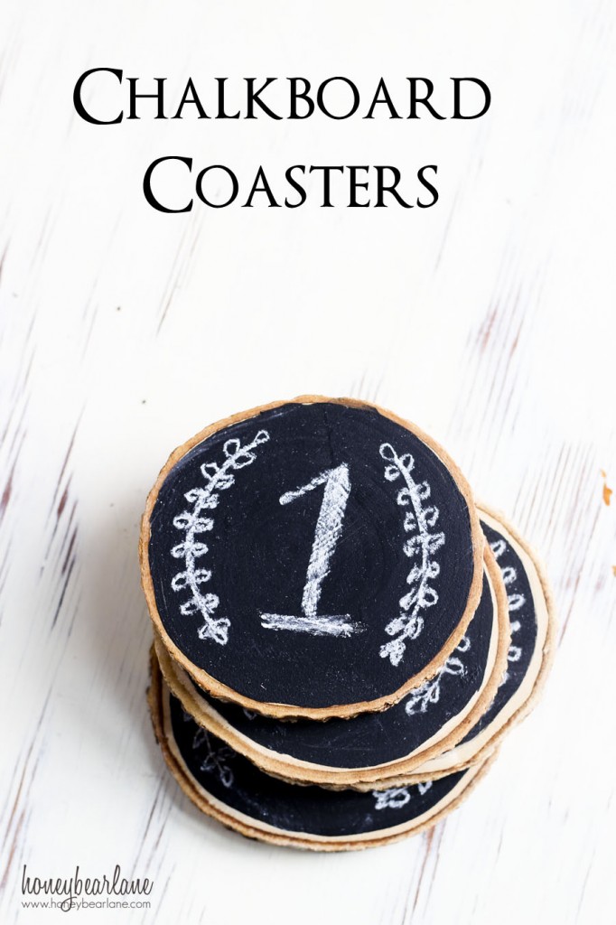 chalkboard coasters