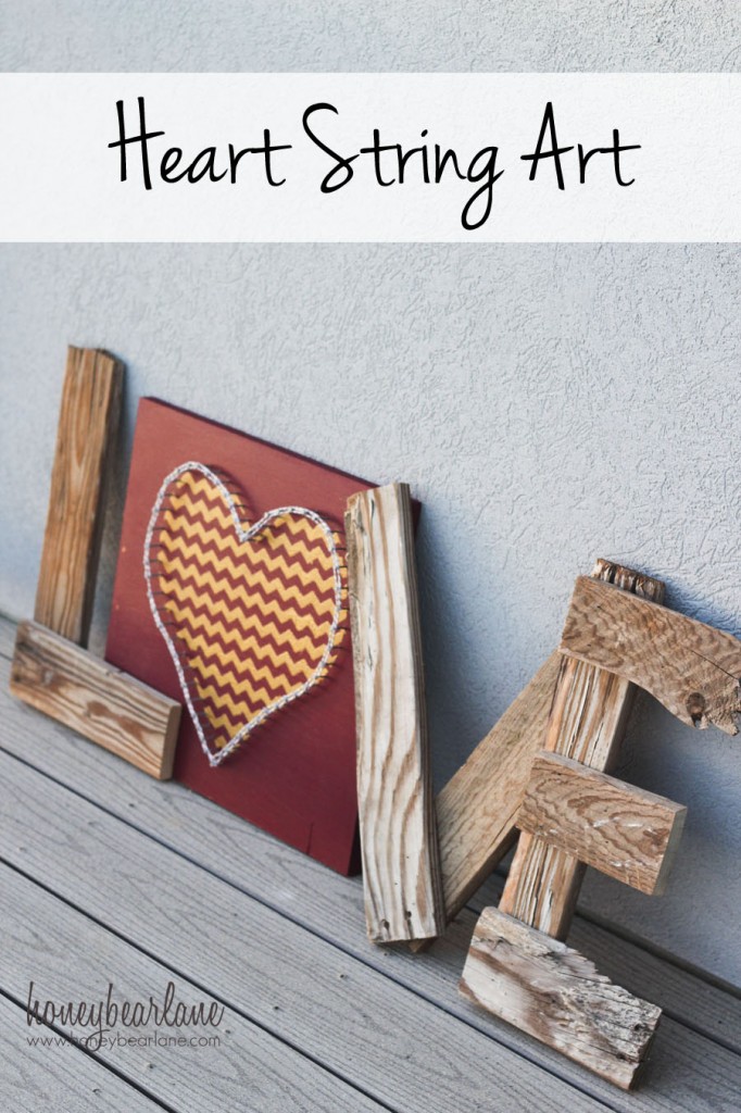 heart string art