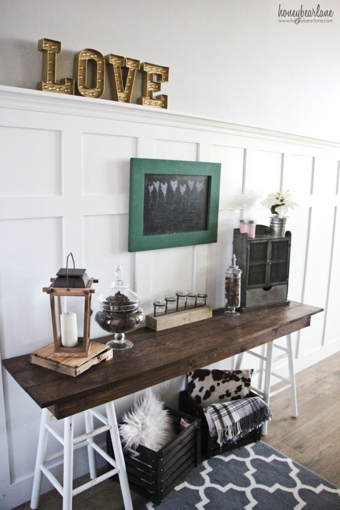 rustic charm entryway