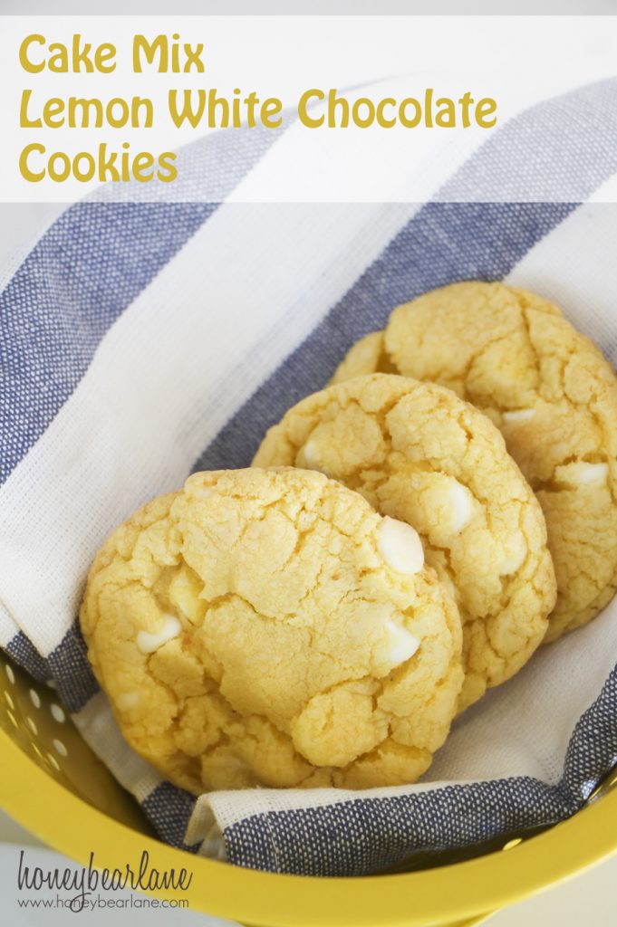 cake mix lemon white chocolate cookies