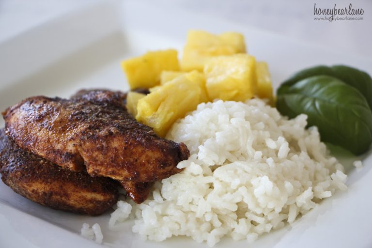 Island Spice Chicken and Coconut Rice