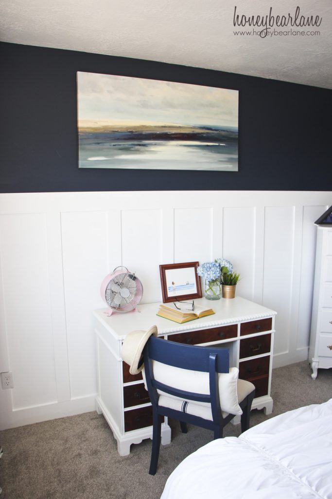 navy blue bedroom