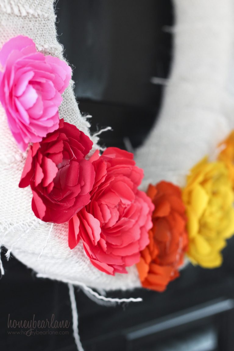 Mother’s Day Paper Ranunculus Wreath