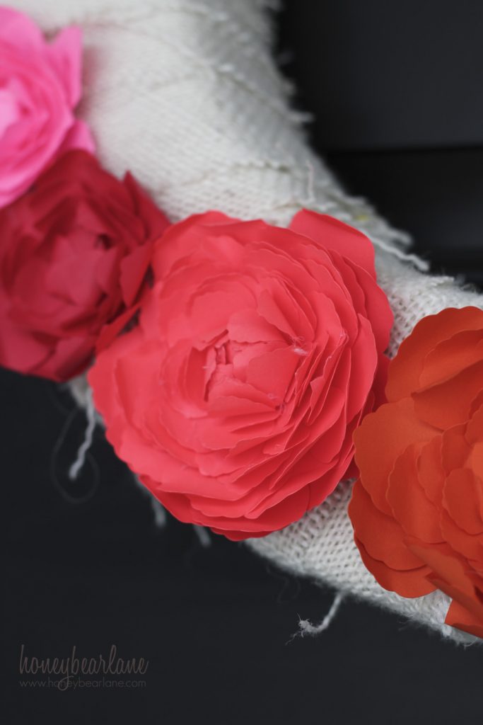 pink paper ranunculus