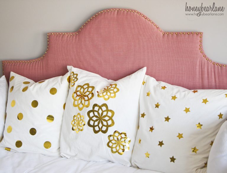 Metallic Gold Foil Pillows