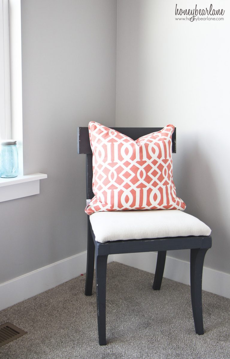 Dark Gray Painted Chair