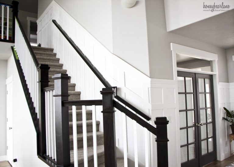 DIY Stair Wainscoting
