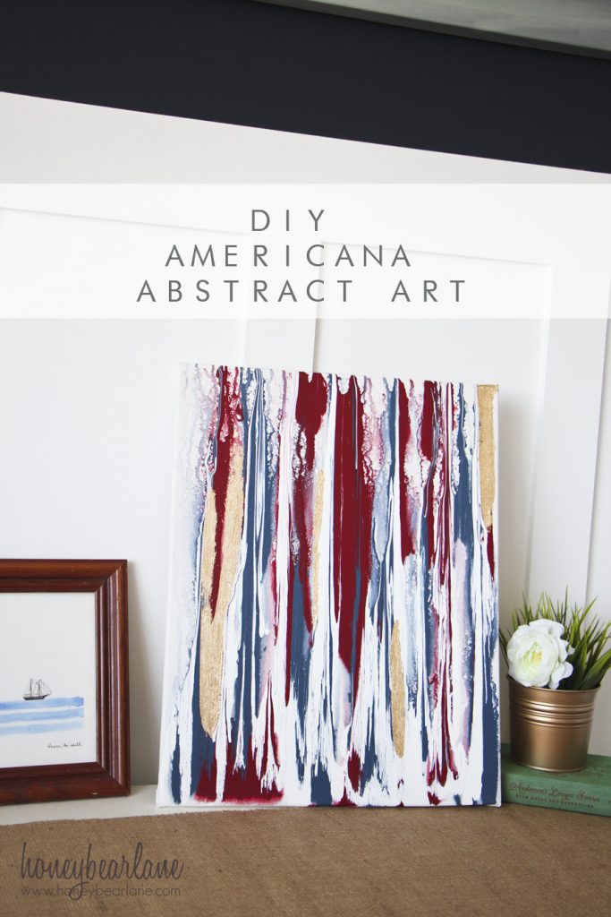 DIY Americana Abstract Art