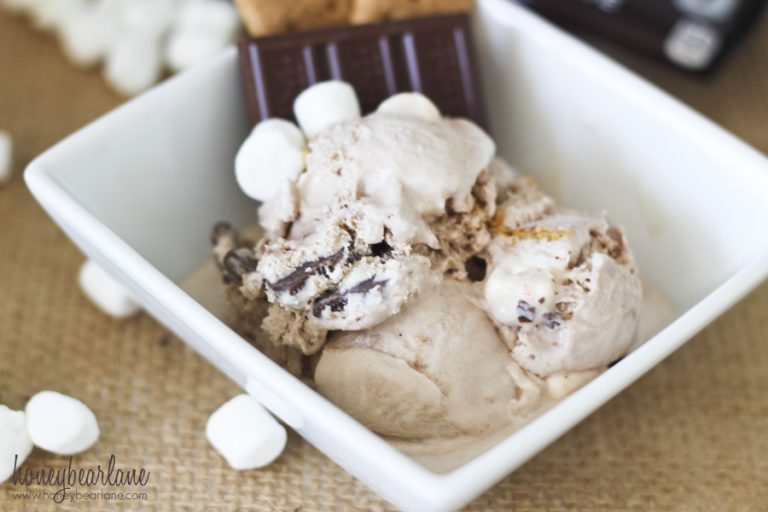 Homemade Hershey’s Smores Ice Cream