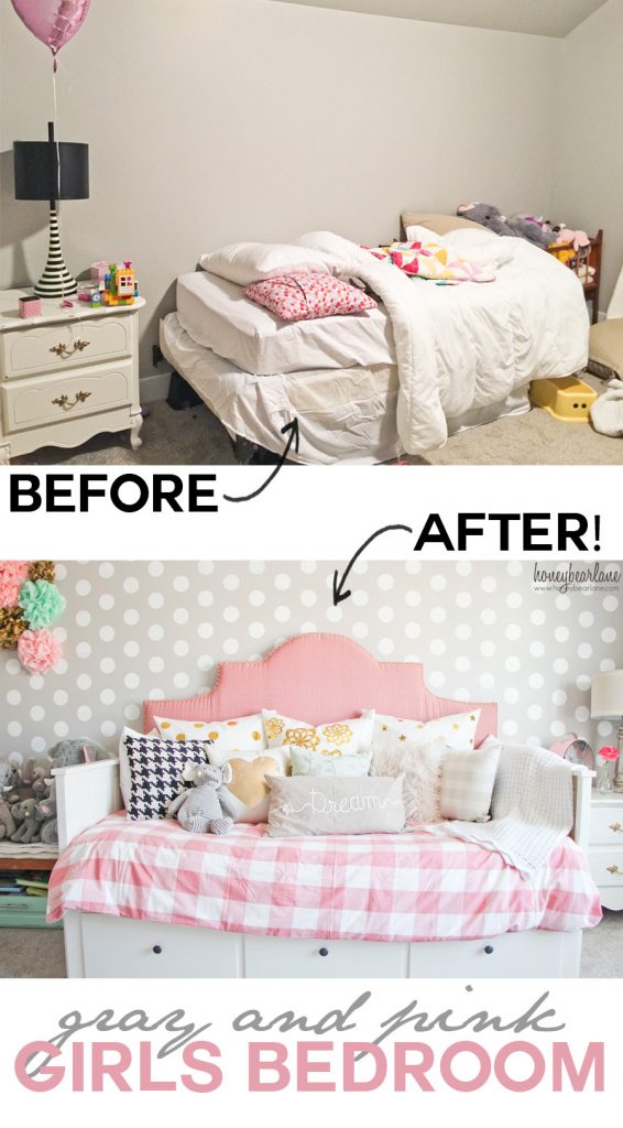 before and after girls bedroom