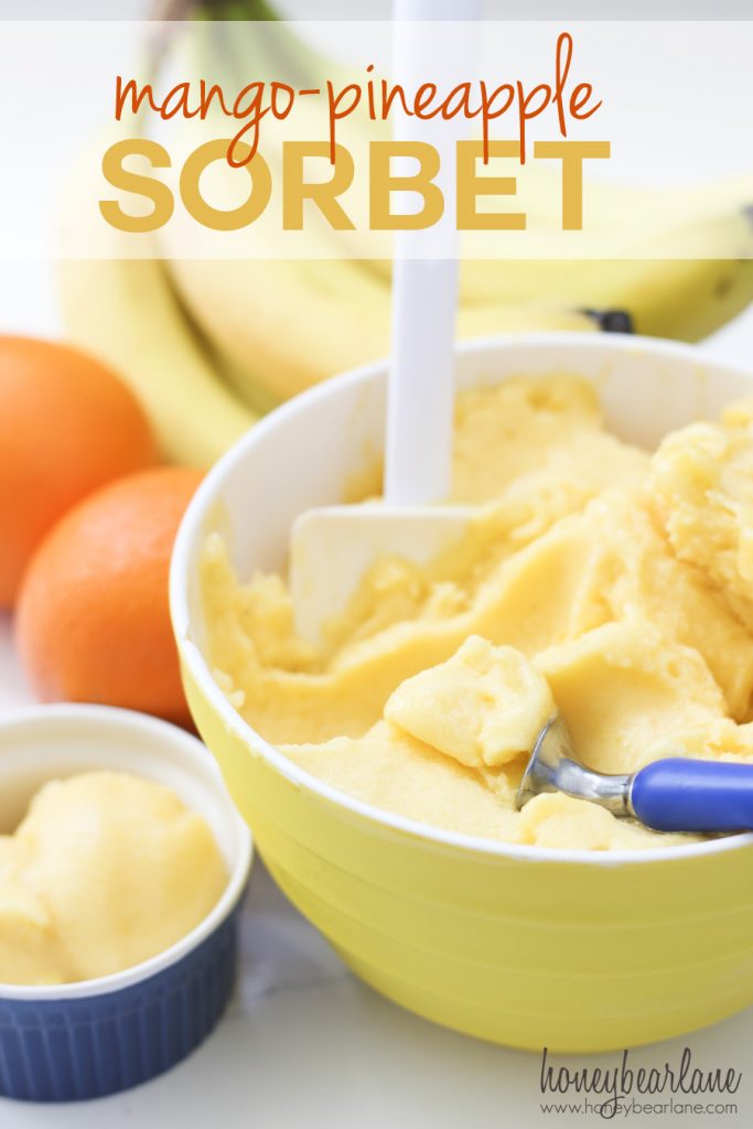 mango pineapple sorbet