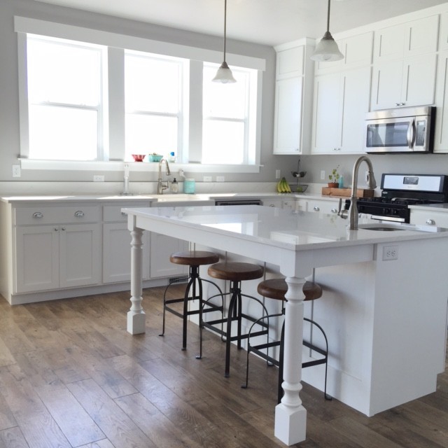 My DIY Marble Backsplash - Honeybear Lane