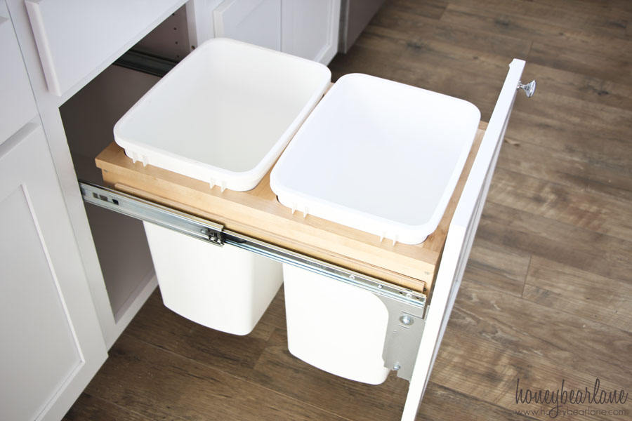 install a pull out trash