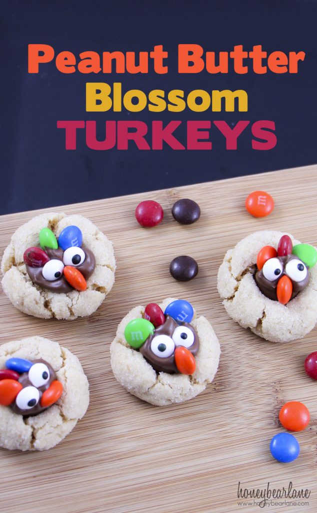 peanut butter blossom turkeys