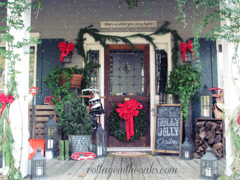 Christmas porch