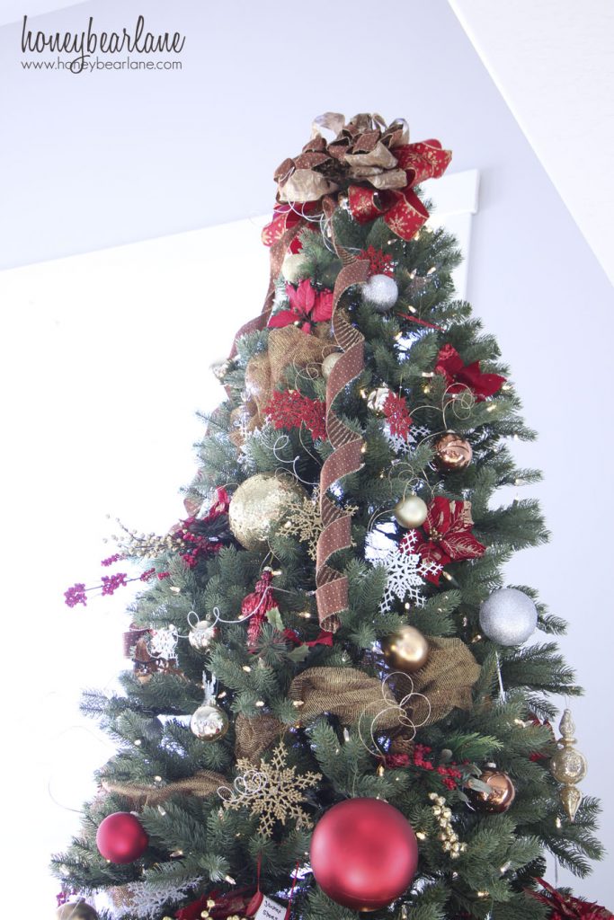 Big bow tree topper