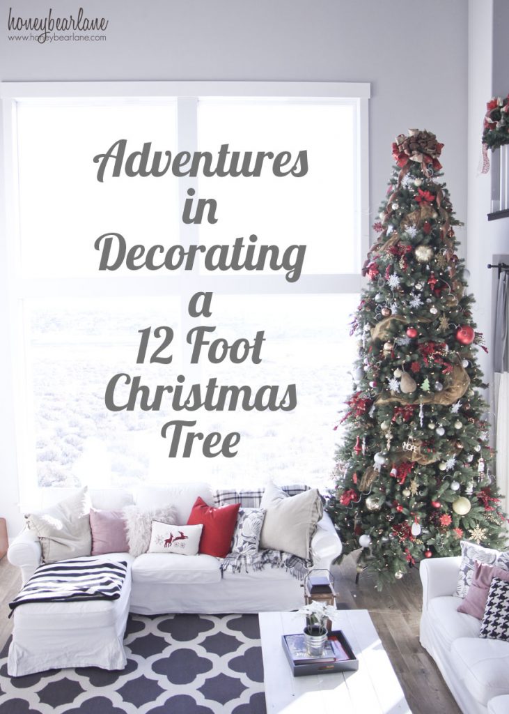 decorating a 12 foot christmas tree