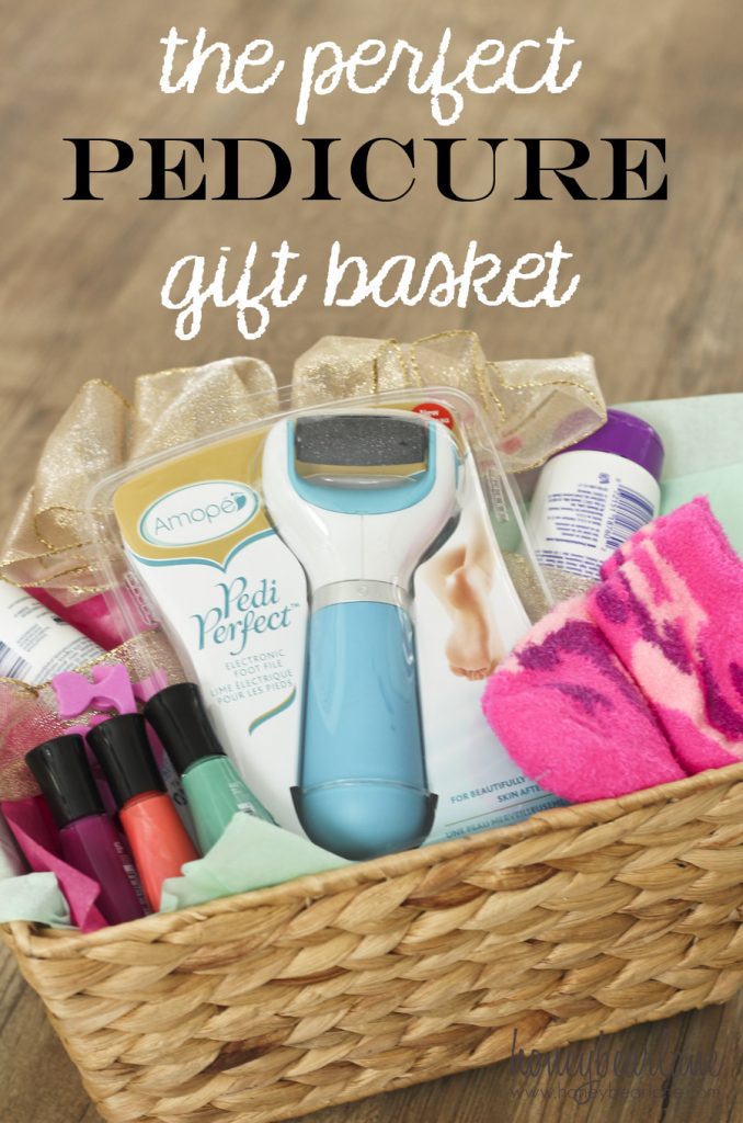 the perfect pedicure gift basket