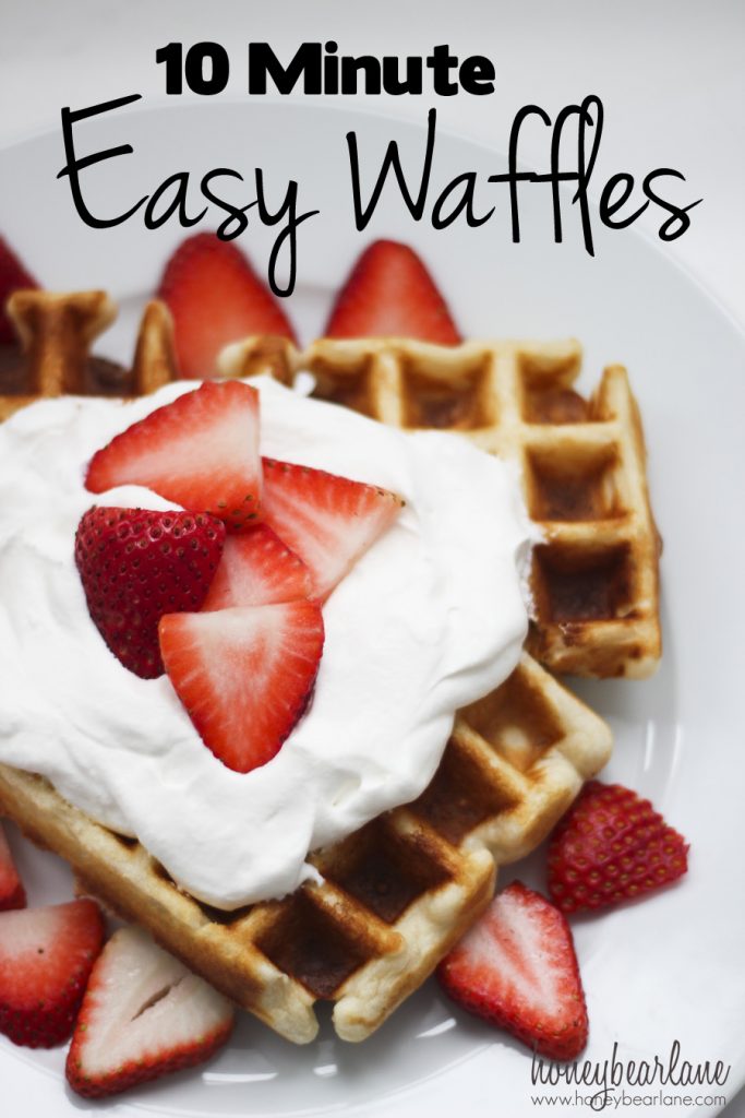 10 minute easy waffles