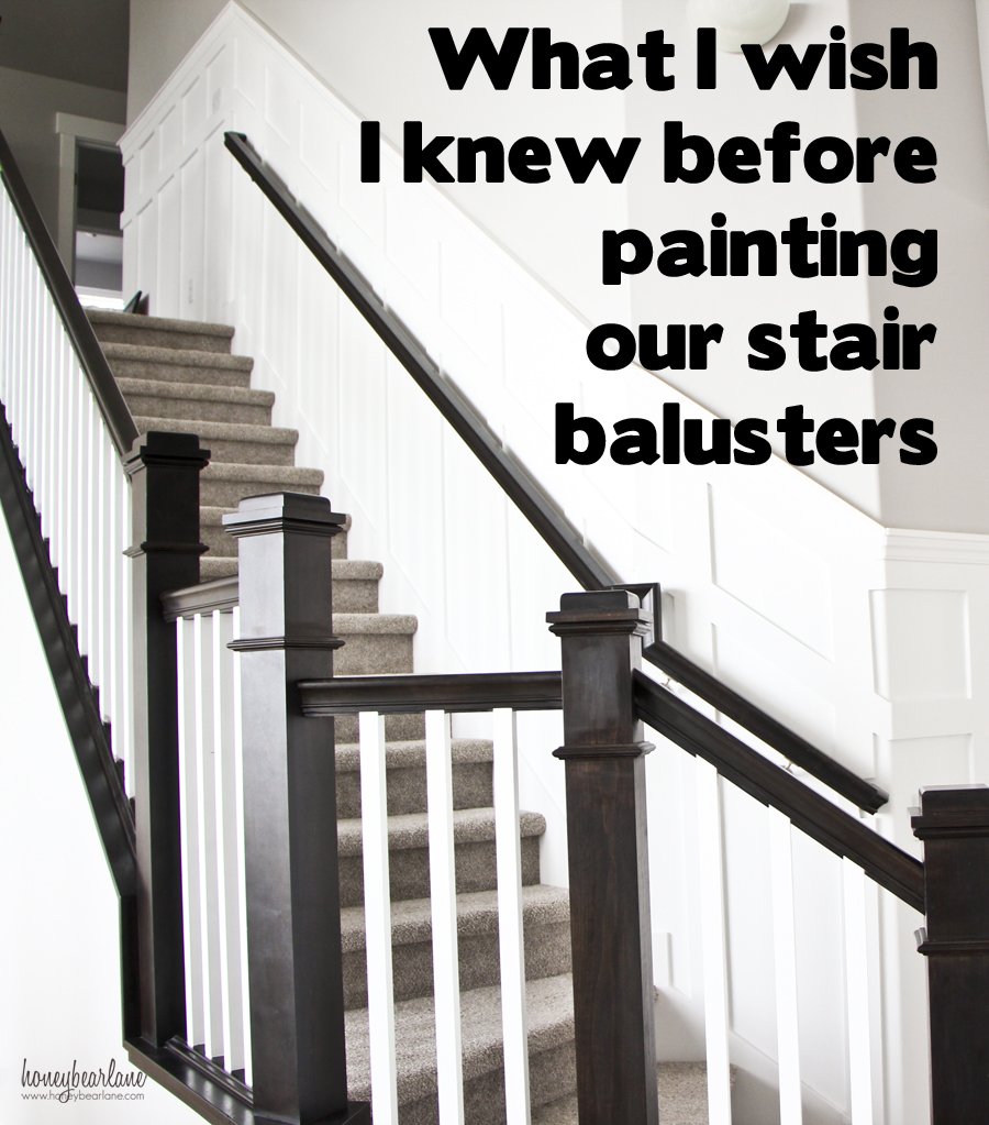 Tips for Painting Stair Balusters - Honeybear Lane