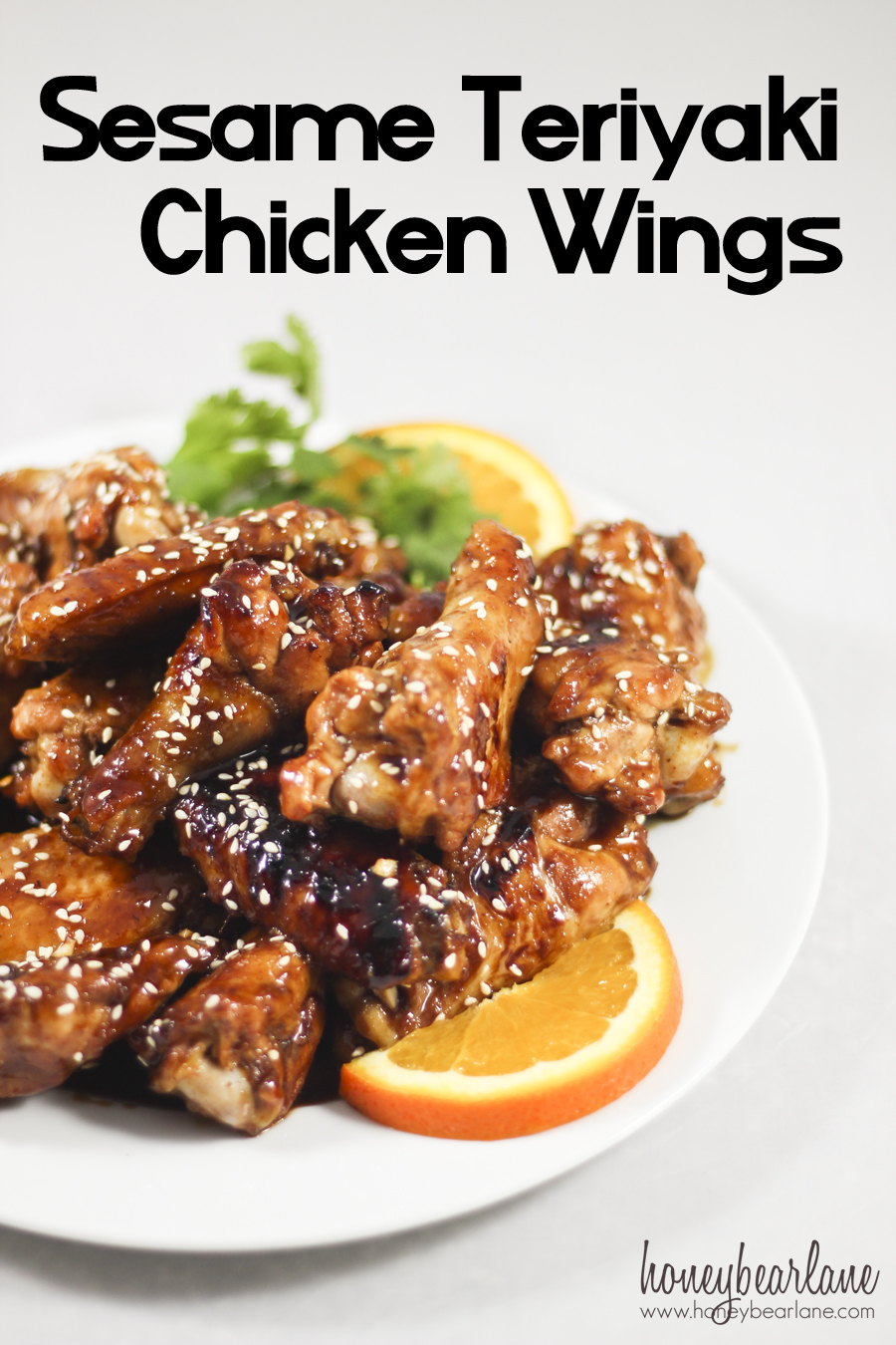 Sesame Teriyaki Chicken Wings - Honeybear Lane