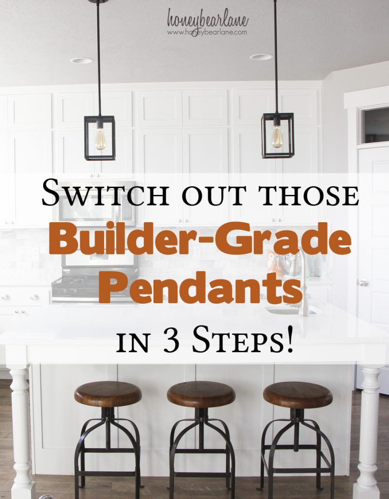 switch out your builder grade pendants
