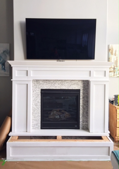 Fireplace Mantel Makeover Part 2