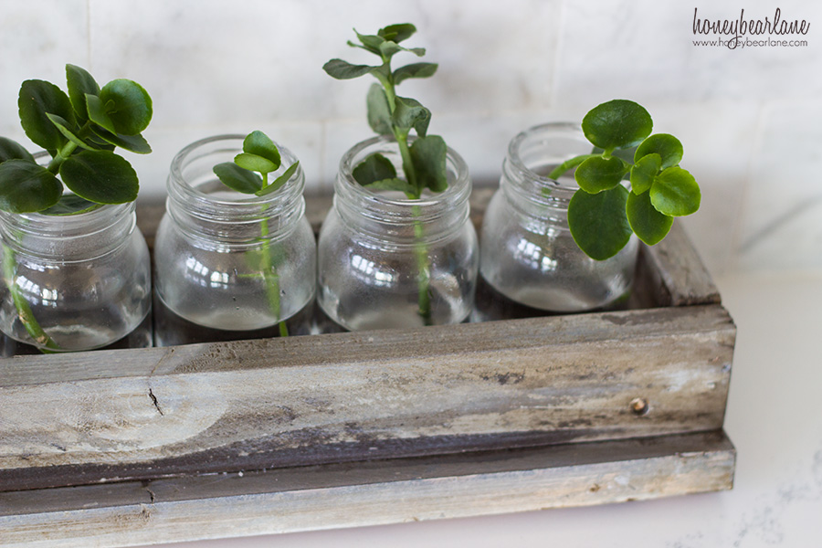 rustic vase centerpiece