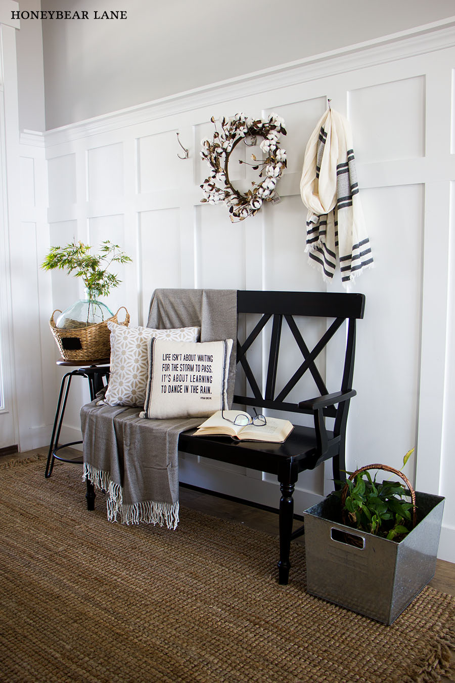 Black entryway bench farmhouse deals