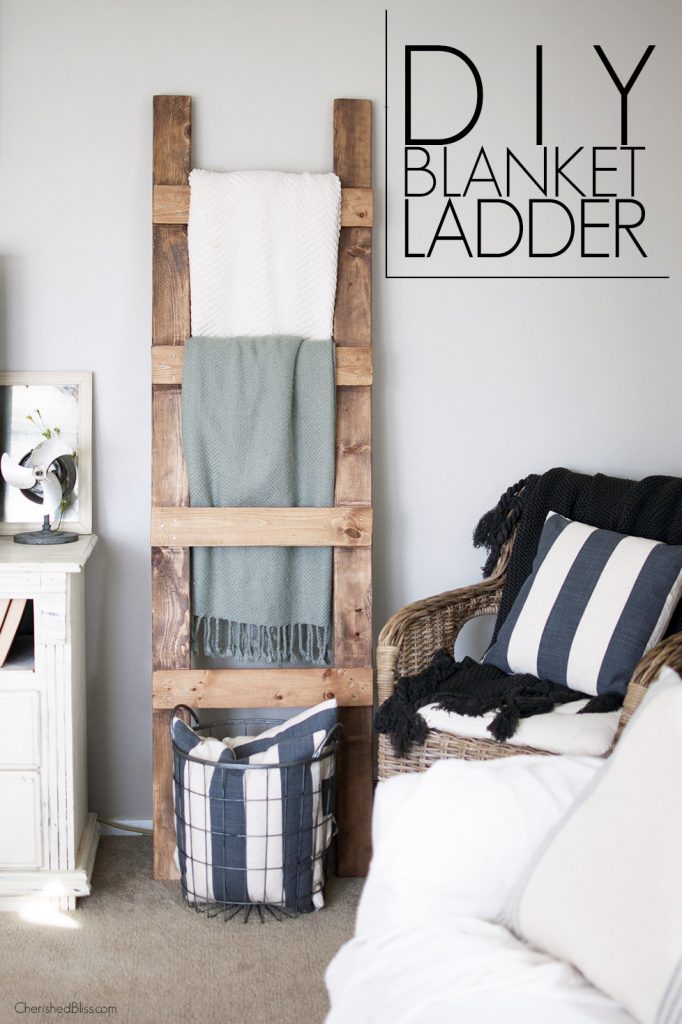 diy-blanket-ladder
