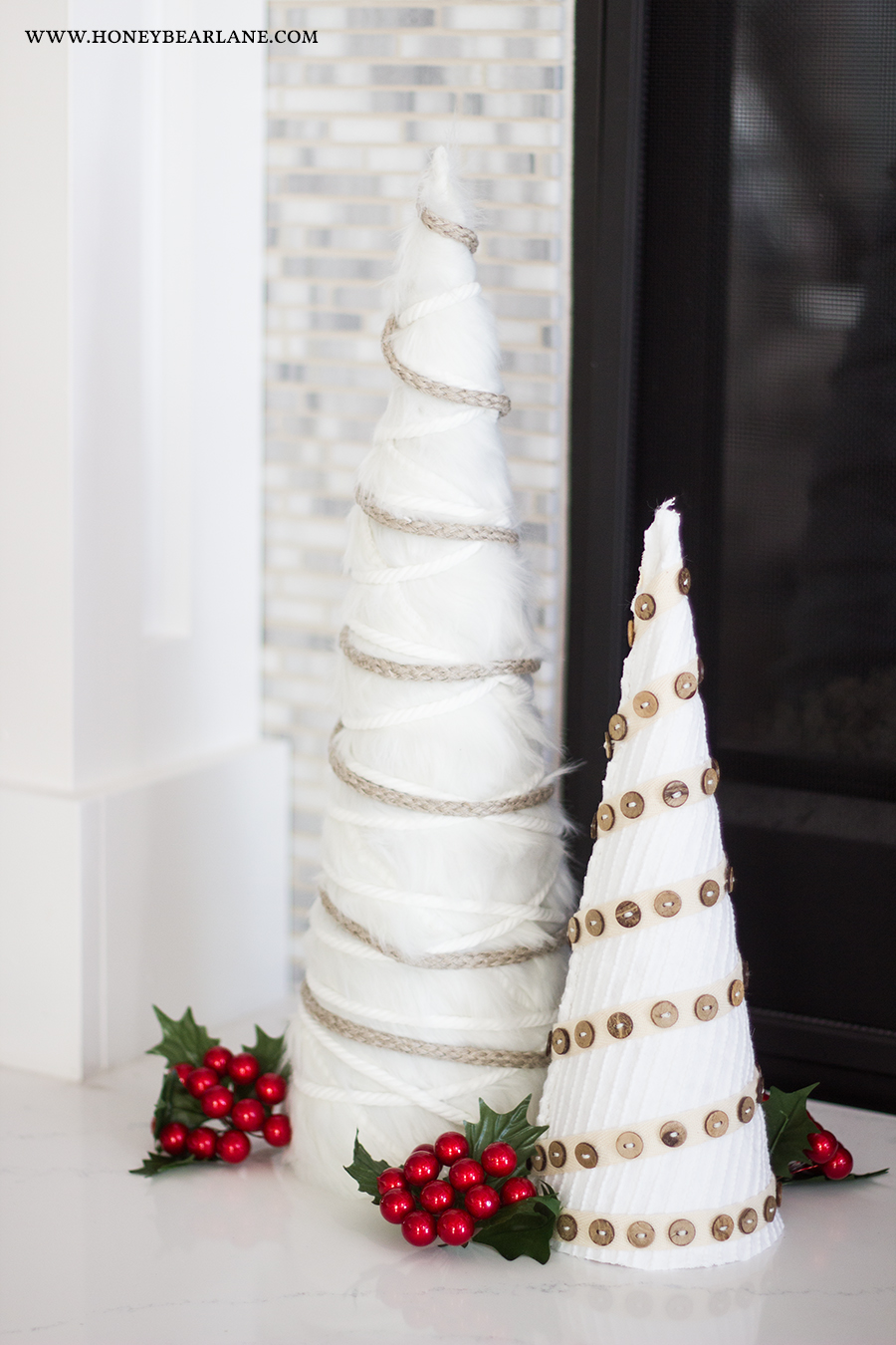 Farmhouse Style White Christmas Tree Craft Honeybear Lane Farmhouse Style White Christmas Tree Craft Honeybear Lane