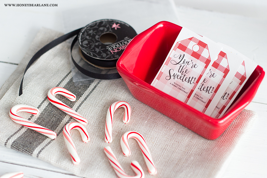 Easy Neighbor Gifts under $5 with Free Festive Gift Tags - Design