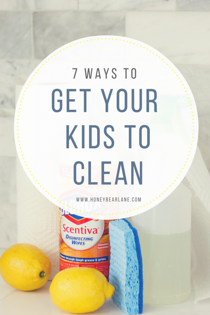 get your kids to clean