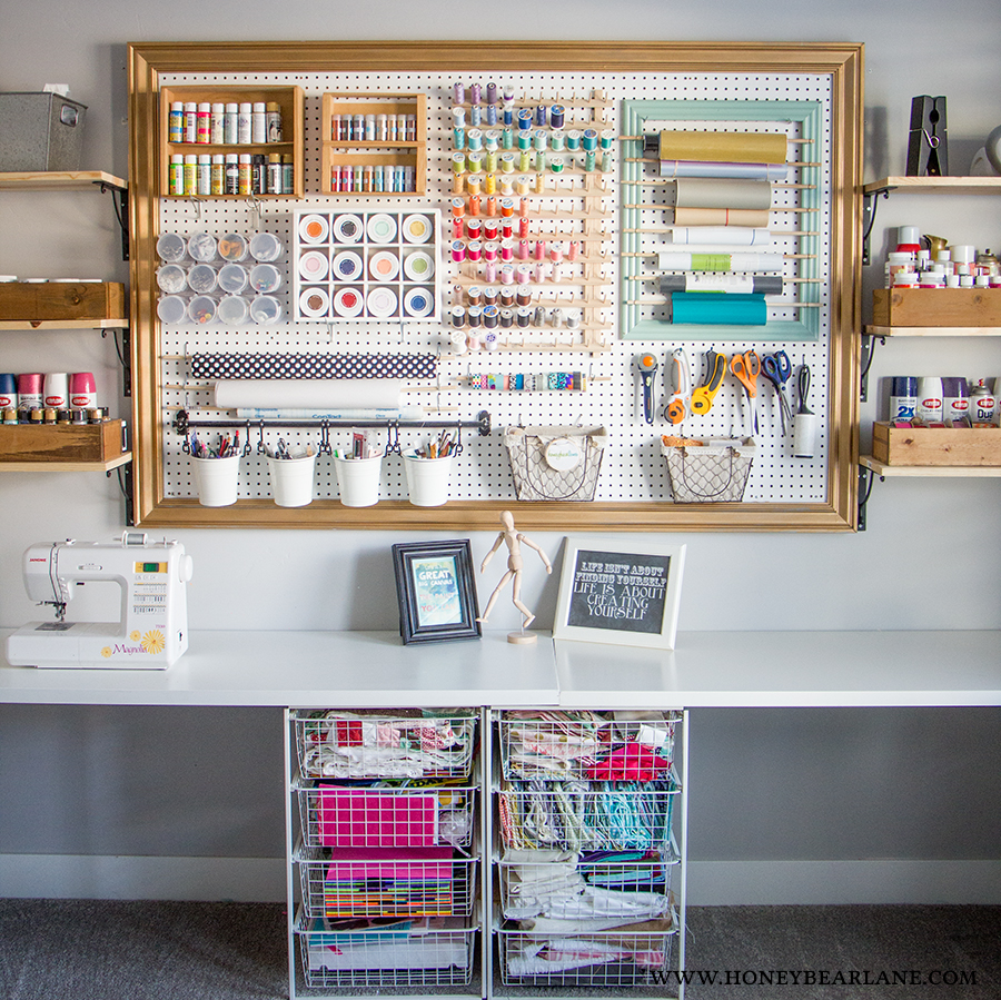 Craft Room Makeover Organization Ideas - Design Eat Repeat