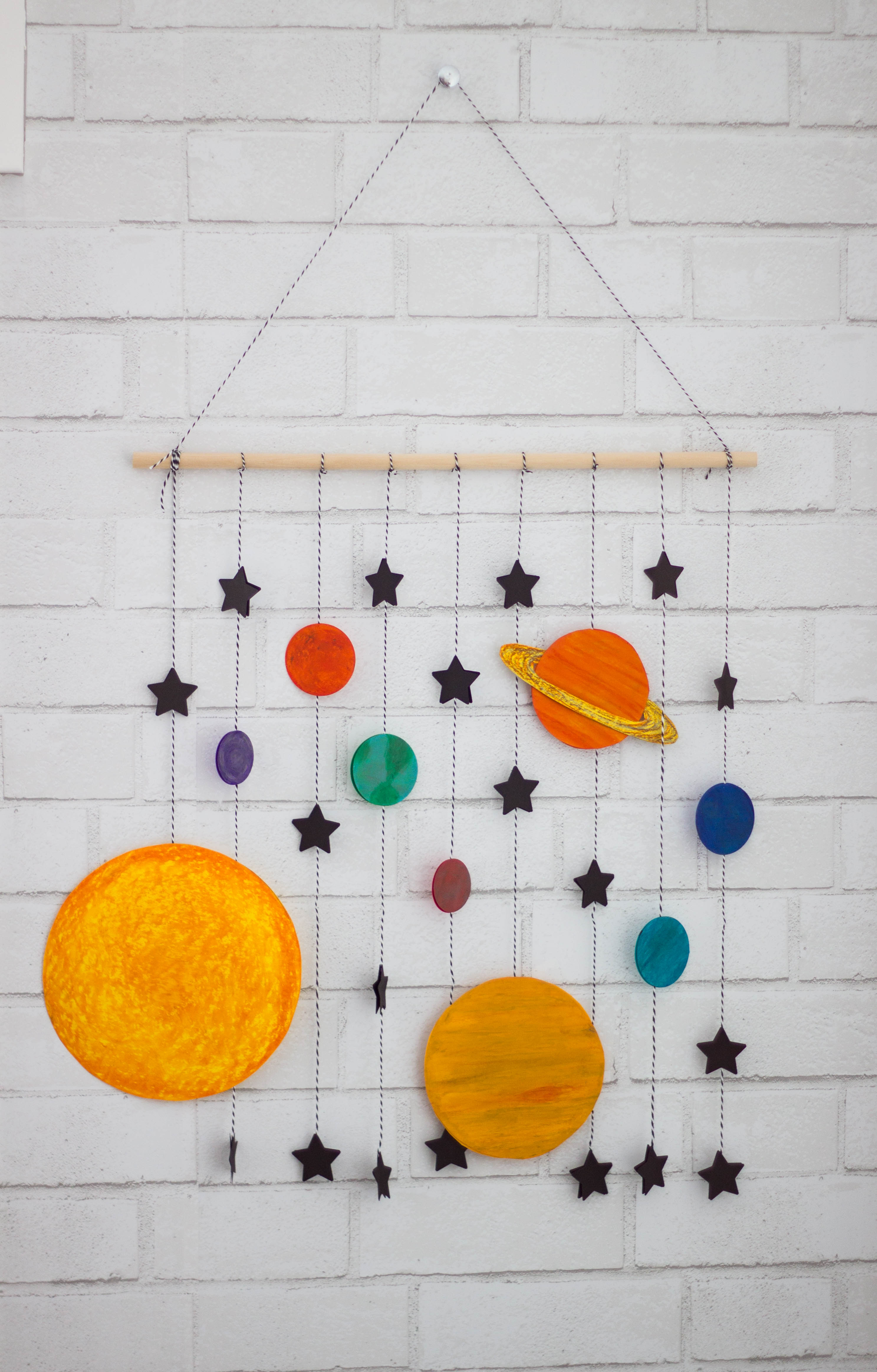 Paint Your Own Solar System Mobile