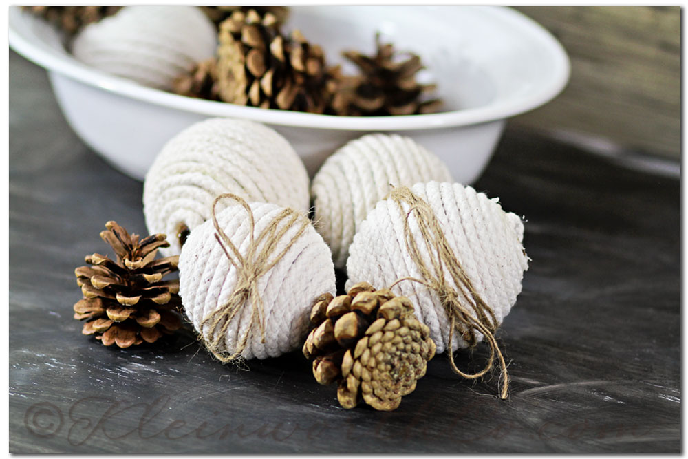 These beautiful farmhouse style inspired DIY ornaments are easy to make and add a cozy touch to any home!