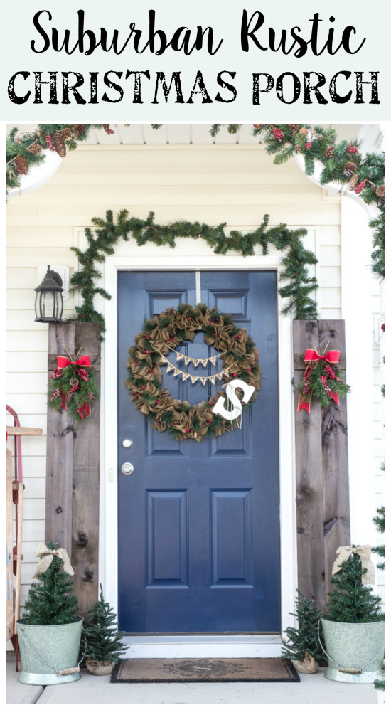 These stunning farmhouse style Christmas porches will inspire you to create beautiful farmhouse style decor of your own!